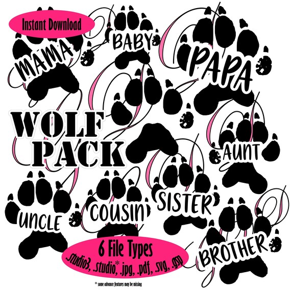 Download Wolf Pack Svg Cricut Cut File Silhouette Cut File Svg Etsy