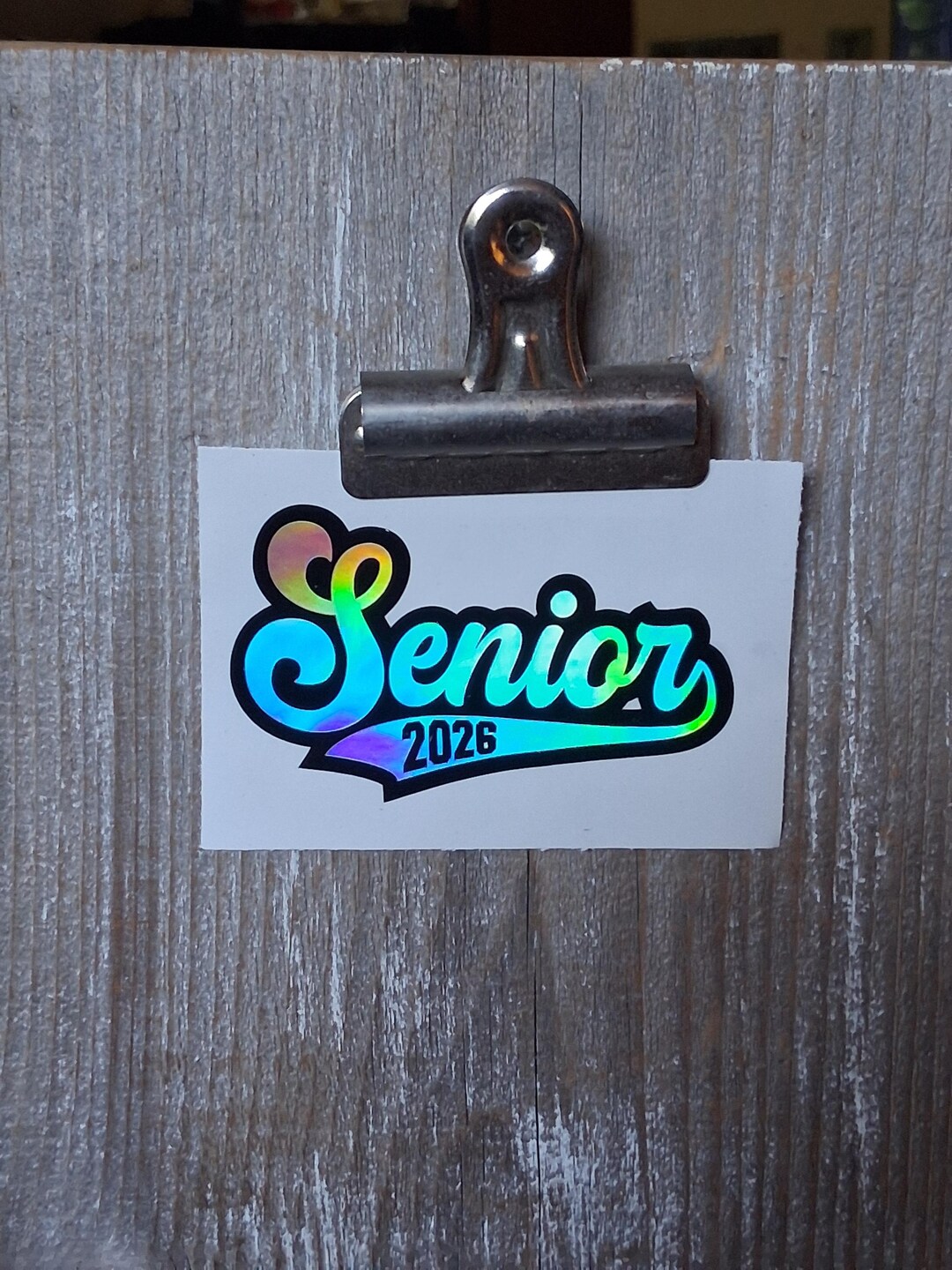 Senior 2026 Vinyl Decal • Layered Graduation Sticker • Holographic ...