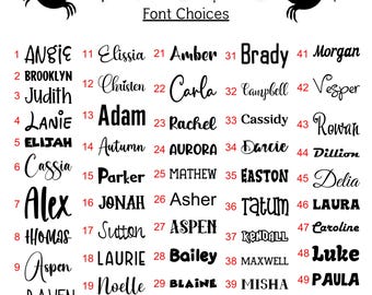 Custom Name Decals, Name Stickers