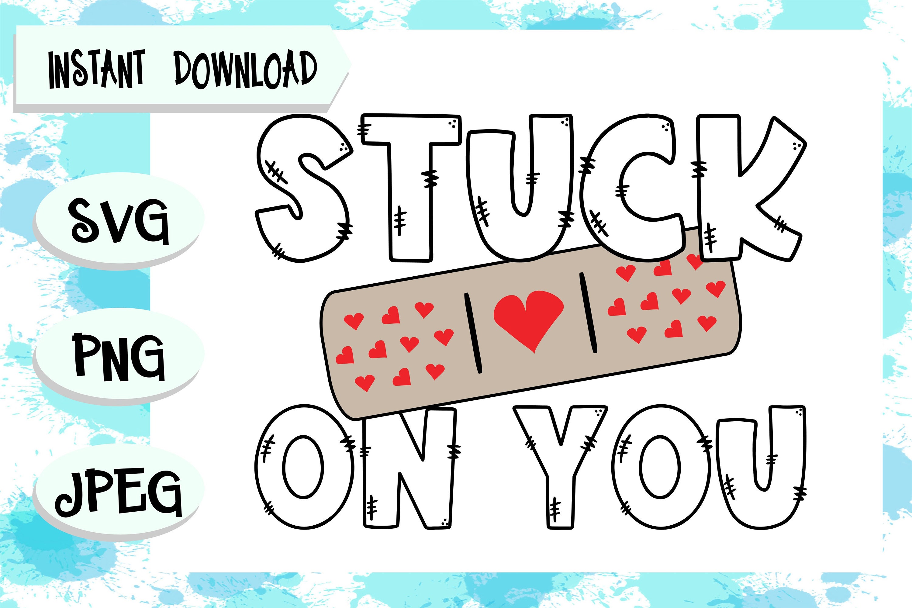 Stuck on You Lyrics, Stuck on You Till The End of Time, Valentines Day  Special Gift,  Art Print for Sale by graphic-genie