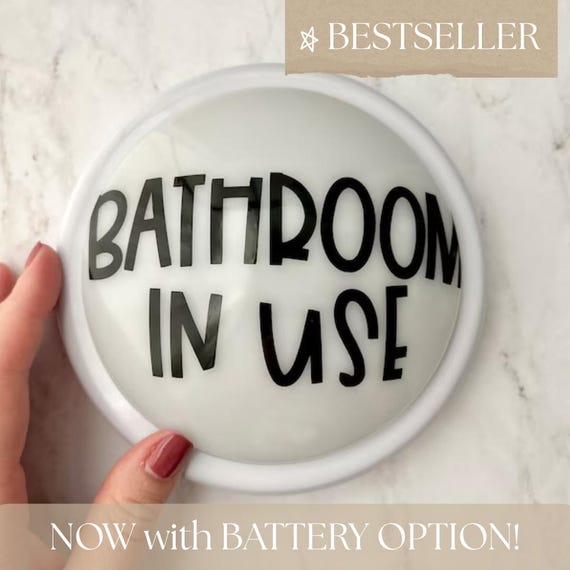 Bathroom In Use Tap Light, Classroom Management Tool, Teacher Supplies