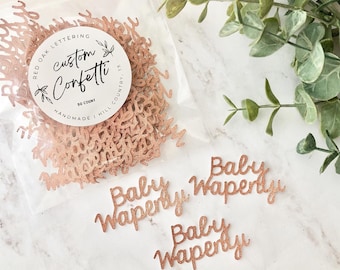 GLITTER Custom Confetti, Whimsy SET OF 25, table confetti, party decor, baby shower, bachelorette, birthday, party decor, table scatter
