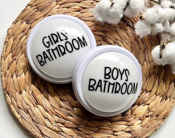 Girls Bathroom, Boys Bathroom Tap Light, classroom supplies, class management tool, vinyl decal, back to school, teacher supplies