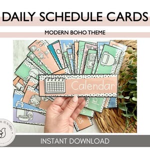 Boho Tagesplaner, Stundenplan, Stundenplan, Stundenplan, Stundenplan, Stundenplan, Stundenplan, Schulkalender, sofortiger Download, printable