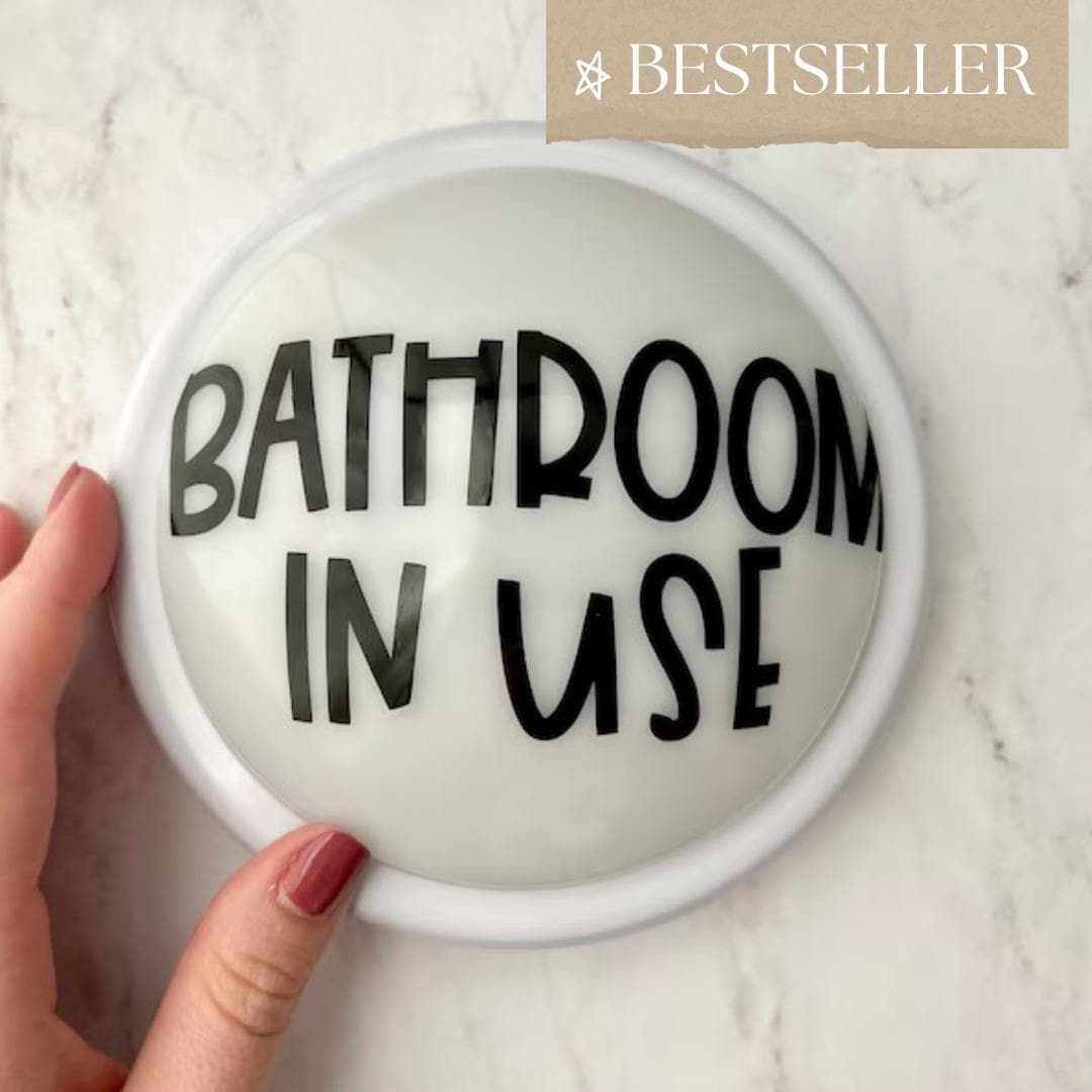 Bathroom In Use Tap Light, Bathroom Tap Light, classroom management tool, classroom decor, vinyl decal, back to school, classroom supplies