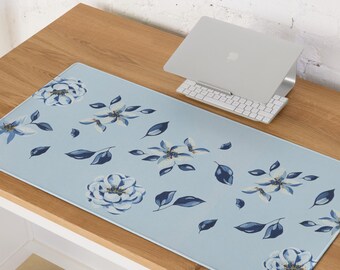 Floral Aesthetic Desk Mat - Desk Pad for Office or Home, Modern Desk Accessory for Work Setup, Computer Mat, Cute Gift, Teacher Gift