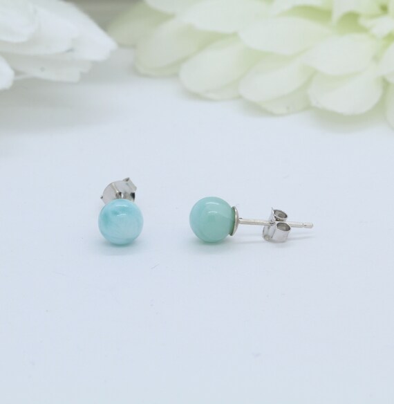 Larimar earrings studs deals