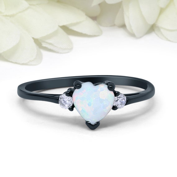 black and gold promise rings