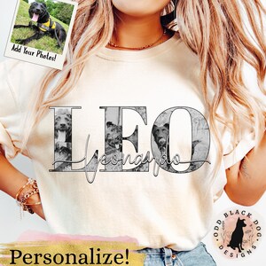 Custom Dog Shirt - Personalized Dog Tee Shirt for Dog Lover Custom Dog Portrait Shirt for Dog Mom Cat Shirt Pet Photo Memorial Gift For Her