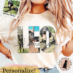 Custom Dog Shirt - Personalized Dog Shirt for Dog Lover Custom Dog Portrait T Shirt for Dog Mom Cat Shirt Pet Photo Memorial Gift For Her