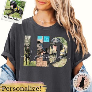 Custom Dog Shirt - Personalized Dog Shirt for Dog Lover Custom Dog Portrait T Shirt for Dog Mom Cat Shirt Pet Photo Memorial Gift For Her