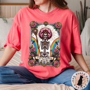Chemise carte de tarot Yas Queen Pride Month - T-shirt allié LGBT Trans non binaire pour le mois de la fierté Enby Pride Parade T-shirt allié queer pour la fierté