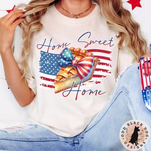 Vintage Patriotic 4th of July TShirt - American Retro Coquette Tee Shirt for Independence Day Shirt 4th of July Americana TShirt Summer BBQ
