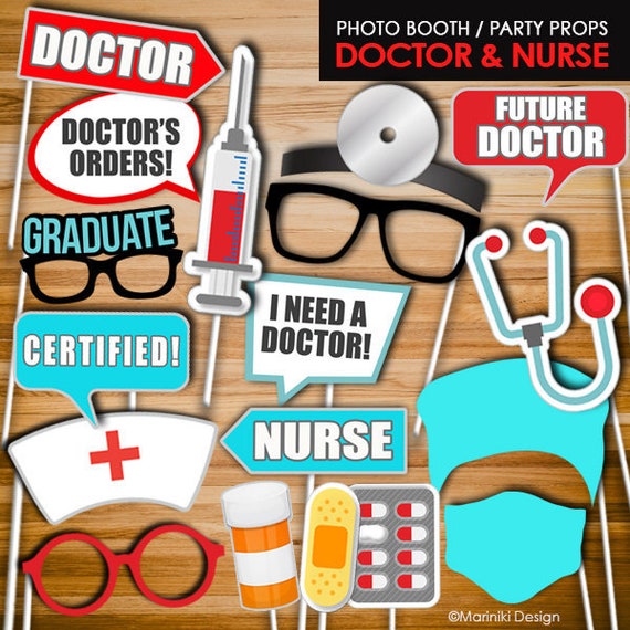 Doctors Photo Booth Props Hospital Photo Props Medical | Etsy