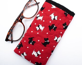 Clojo Ruth Labrador Dog Glasses Case Labrador Gift Letter Box Gift Soft Glasses Case Holiday Sunglasses Case