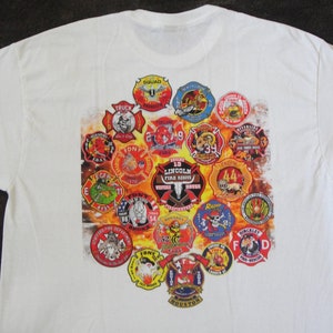 消防署 T シャツ、消防救助 T シャツ、FDNY T シャツ、ロゴ T シャツ、消防 T シャツ、クール T シャツ