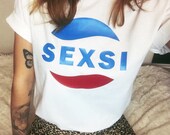 Pepsi T-Shirt - Old School Style Shirt - Retro Inspired Tee - Pepsi Logo Vintage T-shirt - Sexsi Logo Shirt - 90 39 s T-shirt - Funny Tee