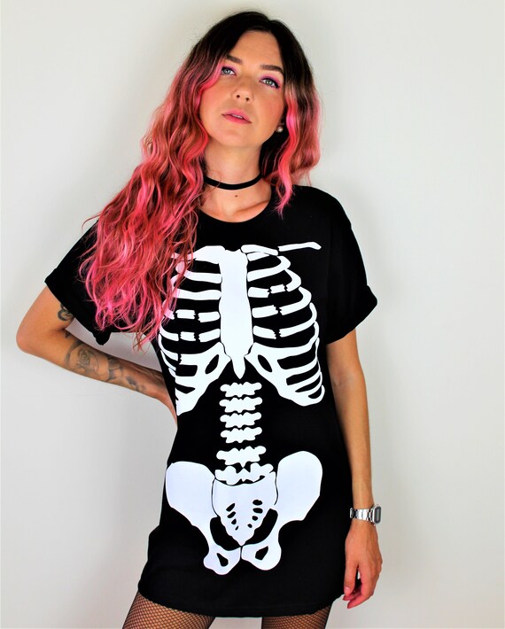 Halloween Dress Women Skeleton Dress 
