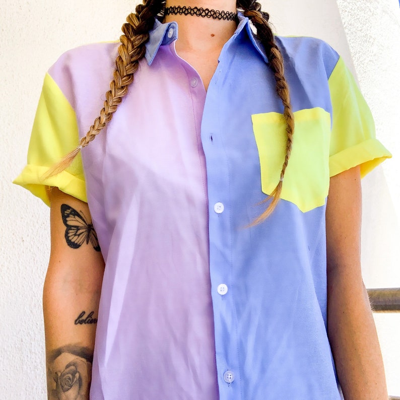 color block 90s outfits