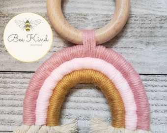 rainbow teething toy