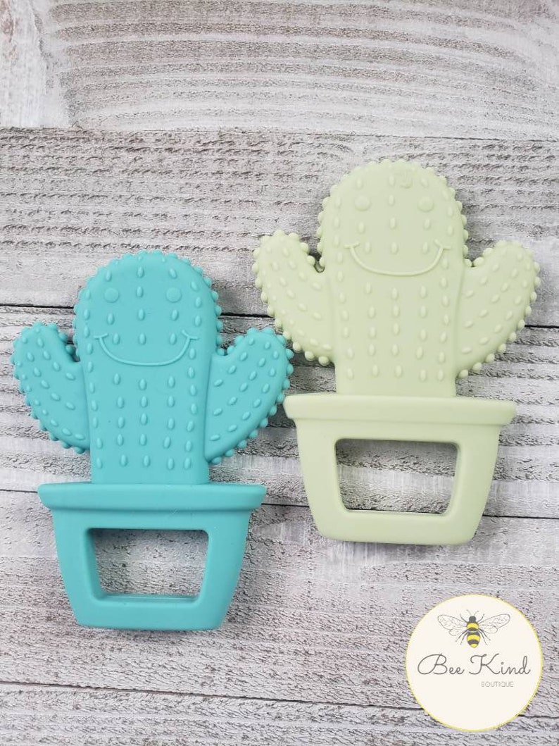 silicone cactus teether