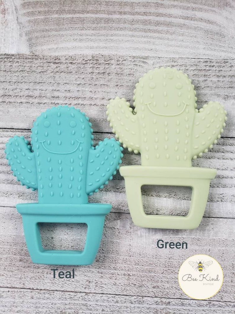 silicone cactus teether