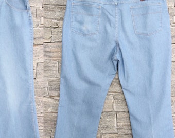 Vintage WRANGLER Jeans , 41 42 Waist , Comfortable Wrangler Lightweight Jeans , Straight Leg Men's Light Wash Jeans , Plus Size , 42x30
