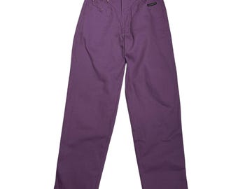 Jeans violet ROCKY MOUNTAIN des années 90, taille 26, jeans avant V, jeans maman jambe effilée, jeans maman taille haute, jeans yoke vintage, jeans violets
