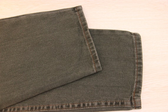 Vintage Lee Riveted Khaki Green Jeans , 36 Waist … - image 10
