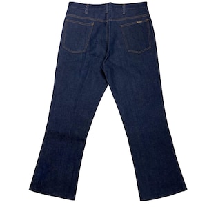 80s Sears SportsWear Men&#39;s Jeans , W38 L33 , High-Rise , Relaxed Fit , Straight Leg Jeans , Indigo Blue , 100% Cotton Denim