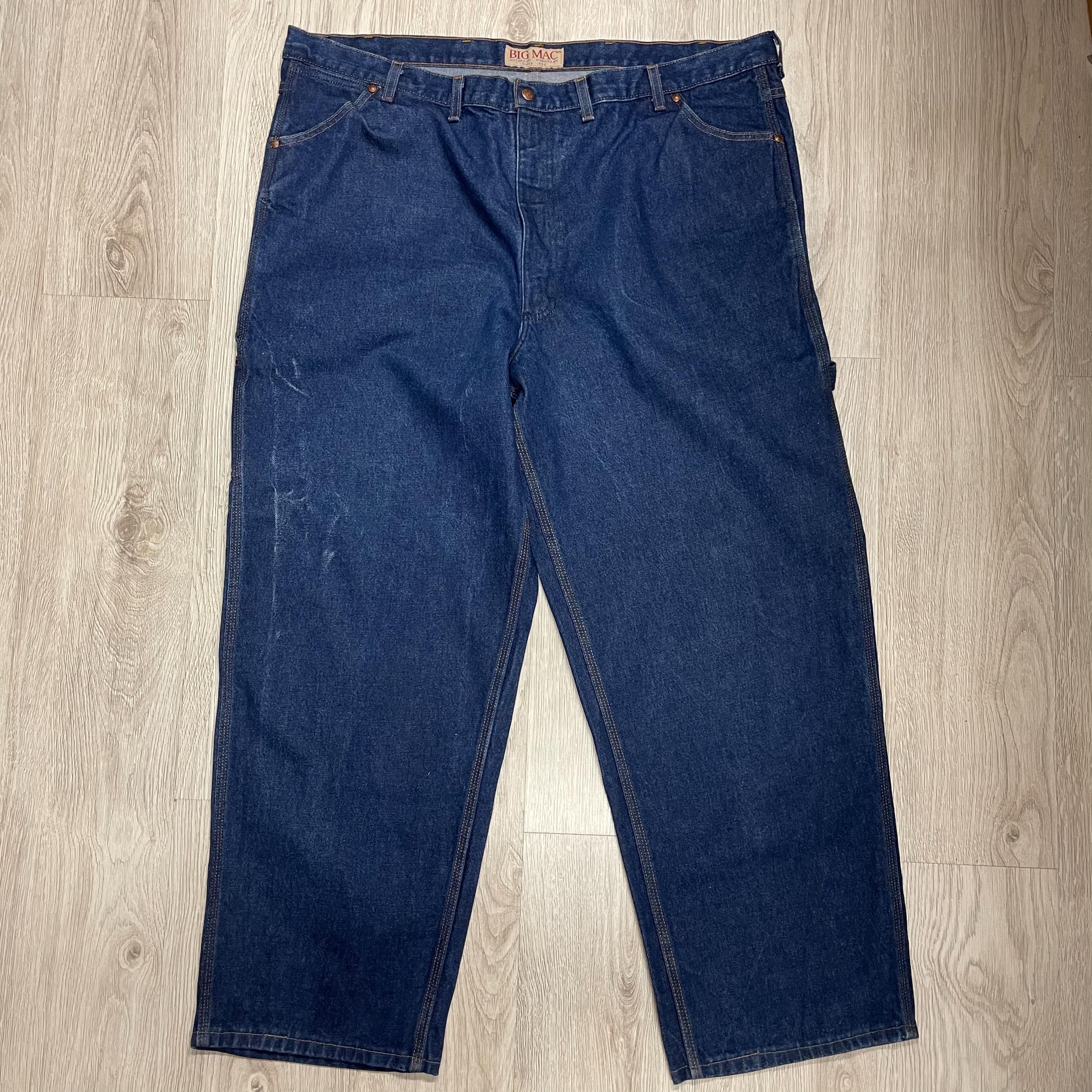 Vintage 90s BIG MAC Workwear Carpenter Jeans , 47 Waist , High