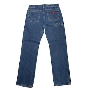 Vintage Dickies Casual Jeans , 34x34 , Medium Wash Men&#39;s Jeans , Regular Fit Men&#39;s Jeans , Straight Leg Men&#39;s Pants , 100% Cotton