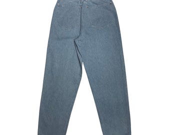 Vintage 90s Christopher & Banks High-Rise Mom Jeans, 28 taille, lichtgewicht denim, taps toelopende pijpen jeans, licht gewassen jeans, 100% katoen