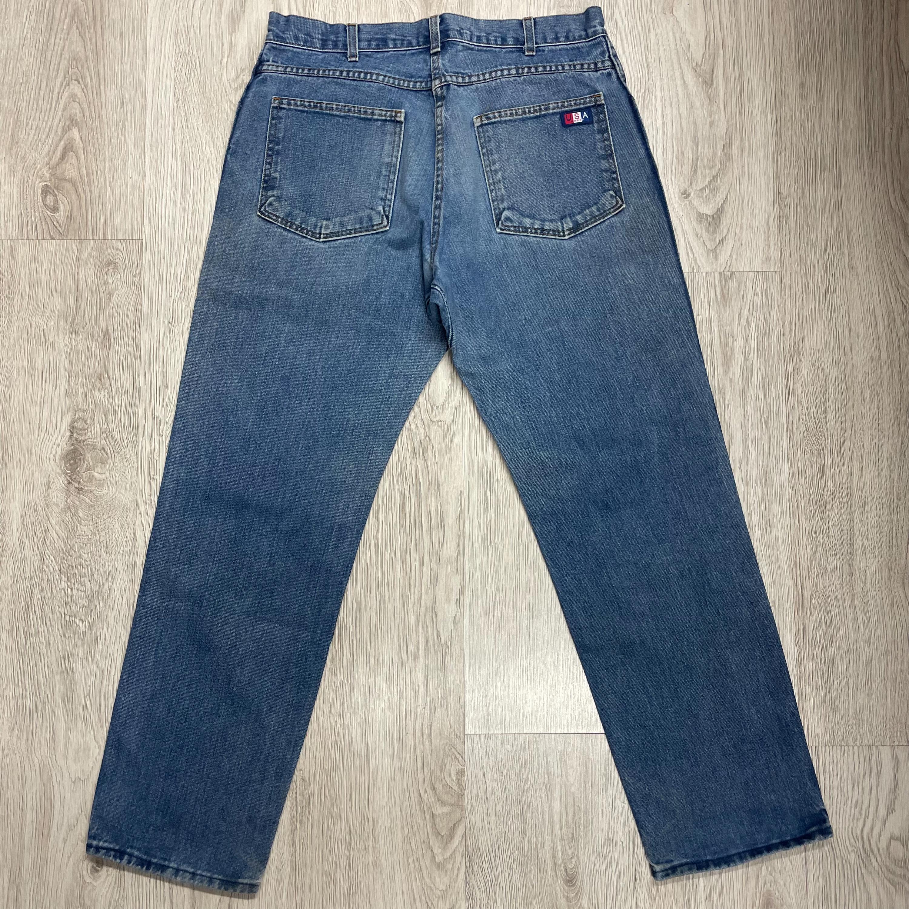 Jean décontracté à jambe droite pour homme - Classique - Extensible - Coupe ajustée - Style délavé - Pantalon basique, bleu pâle, 38, Classique