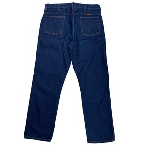 Vintage Rustler Regular Fit Jeans , 34x30 , Dark Wash Men&#39;s Jeans , Straight Leg Men&#39;s Jeans , 100% Cotton, Vintage Casual Men&#39;s Denim Pants