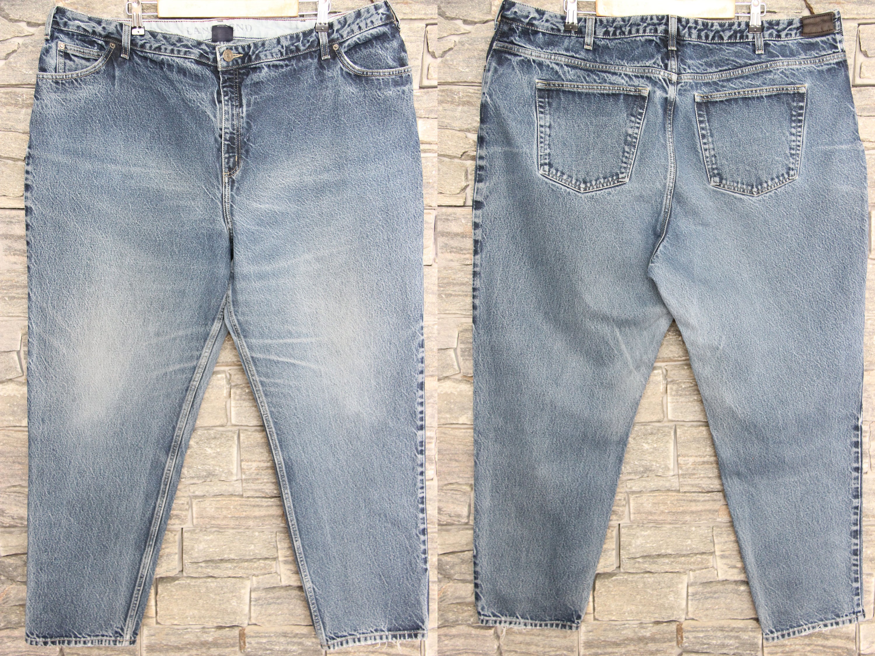 Vintage Faded LANDS'END Plus Size Jeans 46 Waist - Etsy