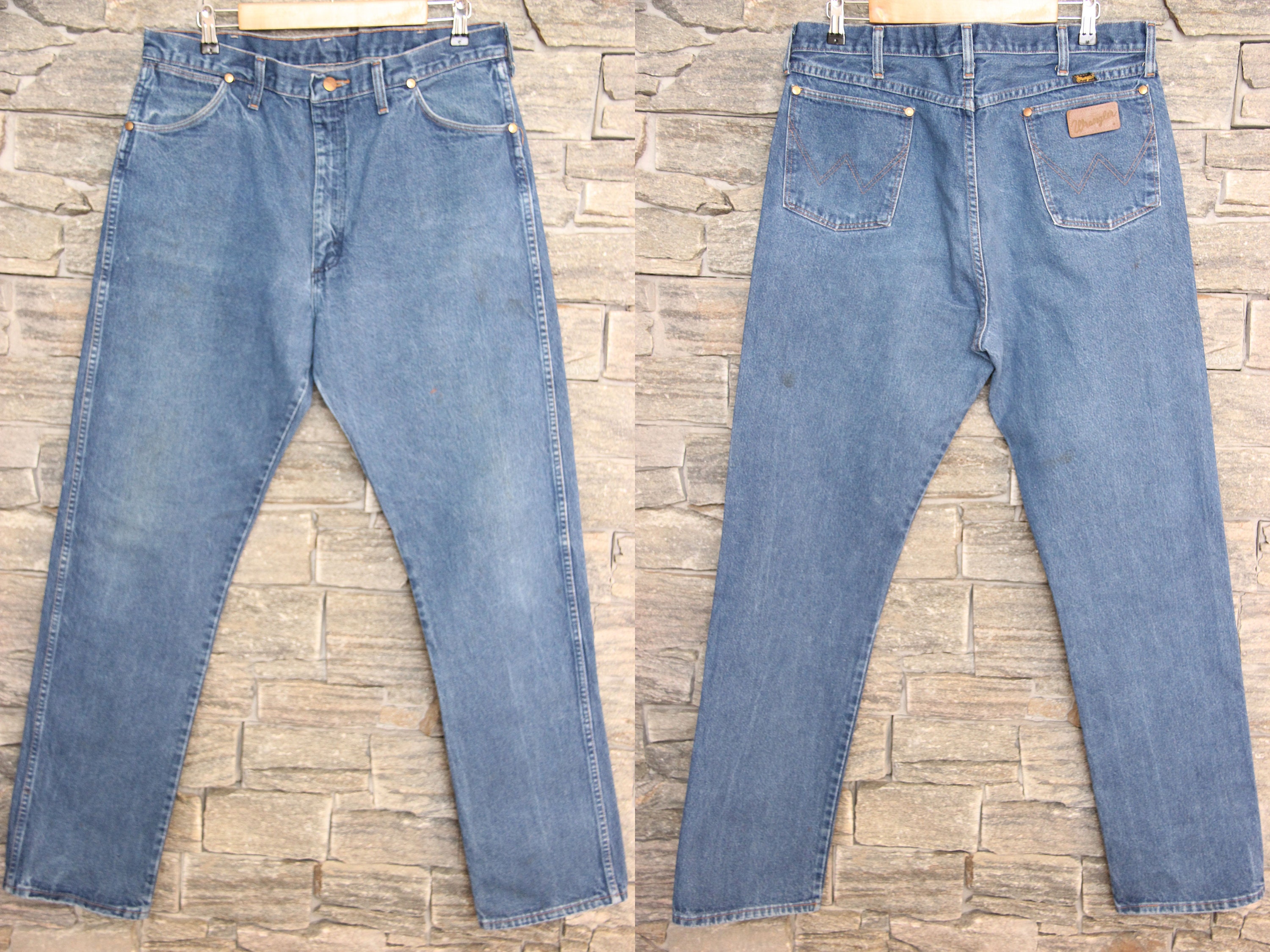 Jeans Blue Wash Denim Flare anni '70 Taglia stimata S Abbigliamento Abbigliamento unisex bimbi Jeans