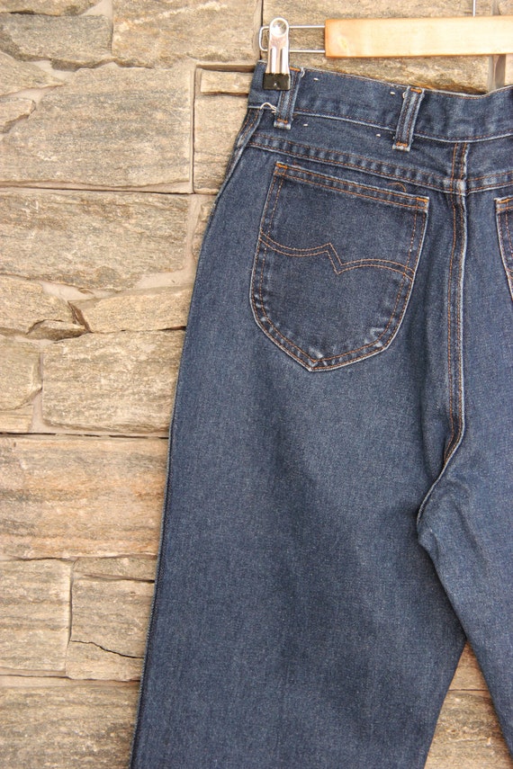 70s WRANGLER Mom Jeans , 27 Waist Jeans , Dark Wa… - image 3