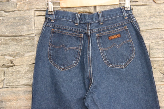 70s WRANGLER Mom Jeans , 27 Waist Jeans , Dark Wa… - image 2