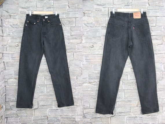 Vintage LEVI'S 550 Relaxed Fit Jeans , Black 550 L