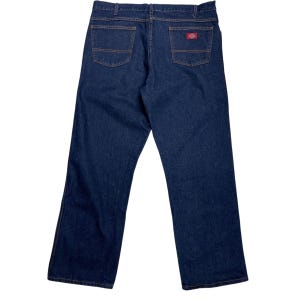 00s Indigo Dickies Men&#39;s Jeans , 40 Waist , Regular Fit Jeans , Straight Leg Men&#39;s Jeans , Dark Wash Pants, Dickies Men&#39;s Work Jeans , 38x30