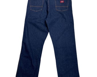 Vintage Dickies Blue Work Jeans 36 X 31 - Etsy