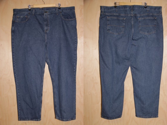 90s jeans with coloured pockets