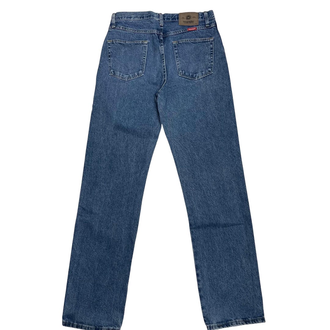 90s Wrangler Hero Authentic Men's Jeans , 31x34 , Medium Wash