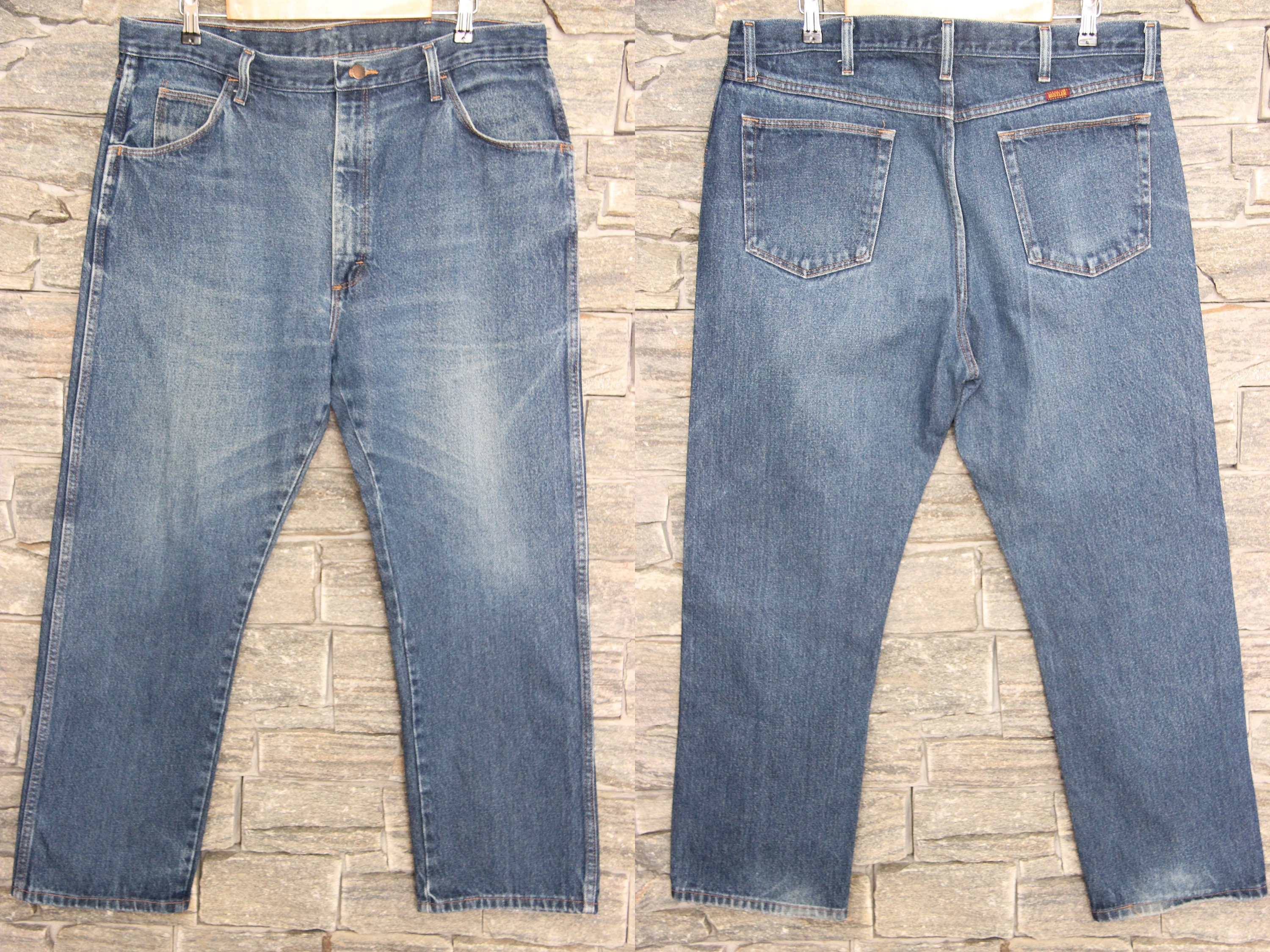 Vintage Faded RUSTLER Jeans 40 Waist 