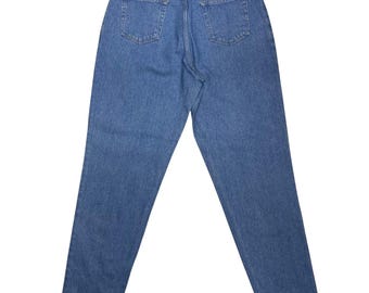 Vintage Gitano Mom Jeans, talia 32, dżinsy o swobodnym kroju z wysokim stanem, dżinsy Vintage Medium Wash Mom, zwężane nogawki damskie dżinsy, lata 80./90.