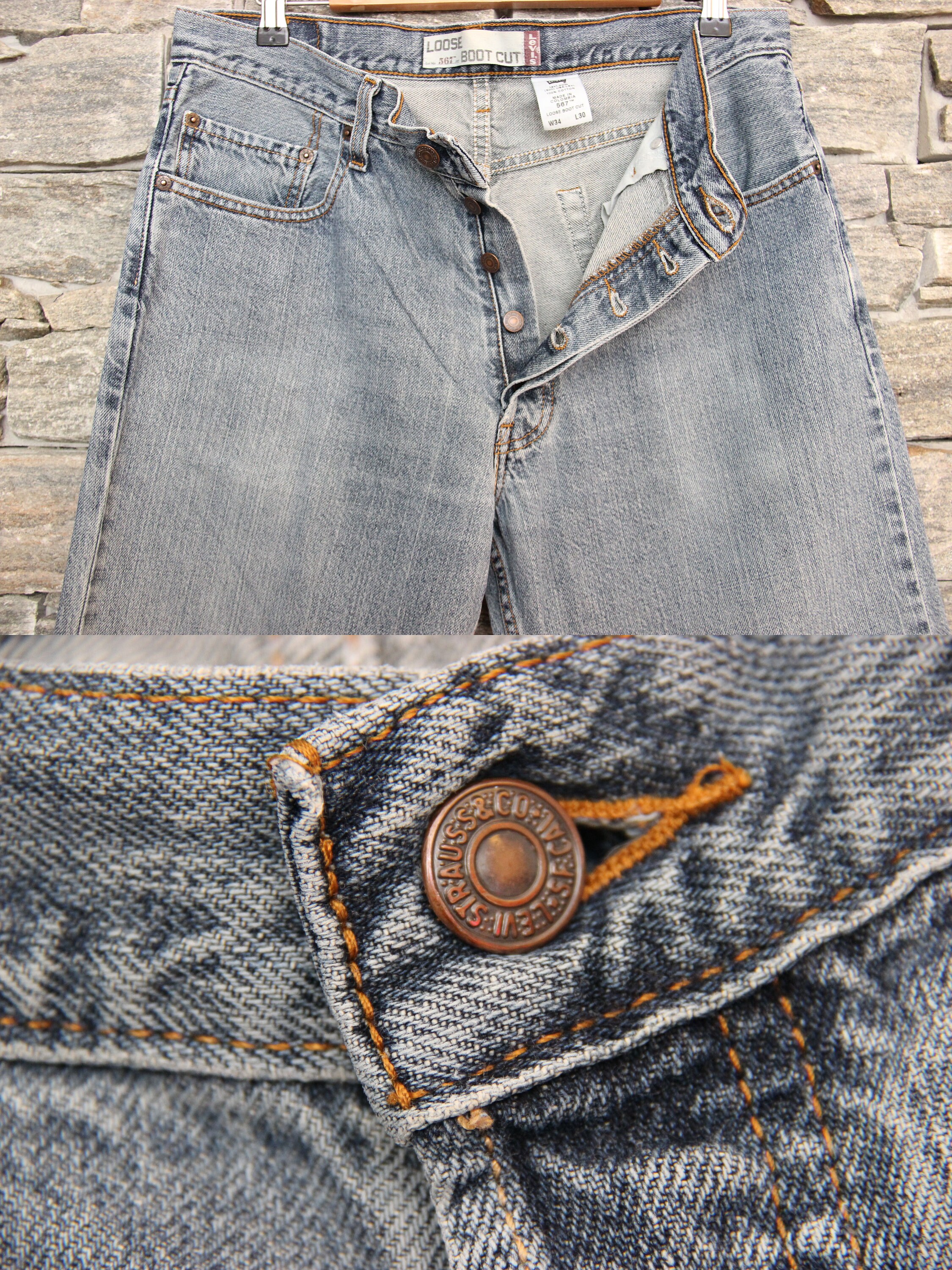 Vintage Lévis 567 Jeans 34 Waist Jeans 