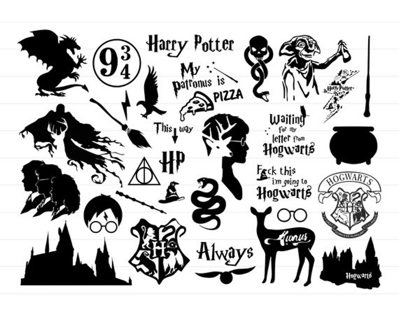 Download INSTANT DOWNLOAD Harry Potter Svg Bundle Harry Potter | Etsy