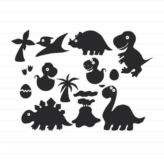 Download Instant Download Dinosaur Svg Dinosaur Svg Bundle Dinosaur Etsy PSD Mockup Templates