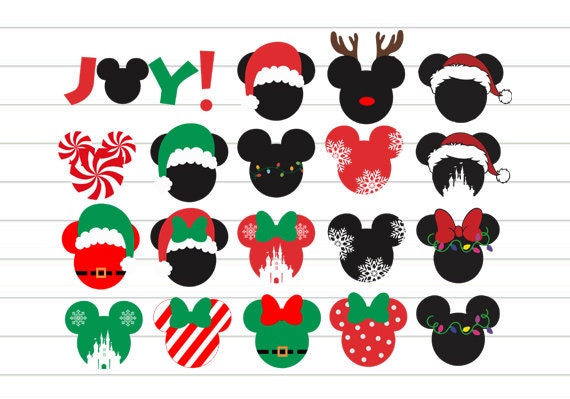 Download INSTANT DOWNLOAD Mickey Christmas Svg Mickey Ears | Etsy